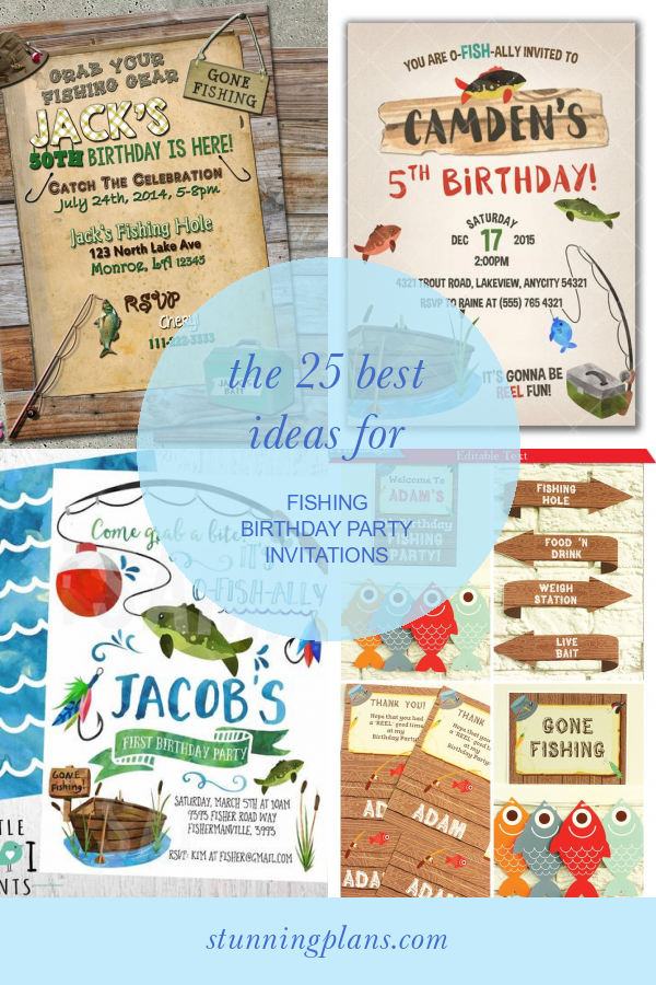 The 25 Best Ideas for Fishing Birthday Party Invitations Home, Family